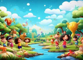 儿童插画素材图片；儿童插画素材图片高清