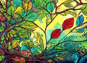 树叶绘本故事；树叶的绘本故事