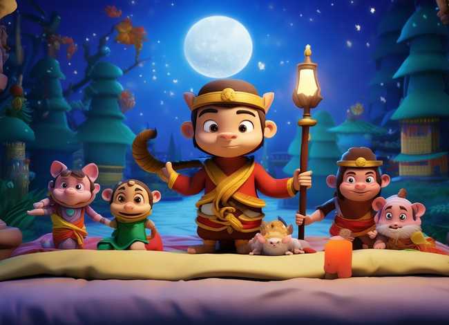 儿童睡前童话故事西游记视频；少儿版西游记睡前故事