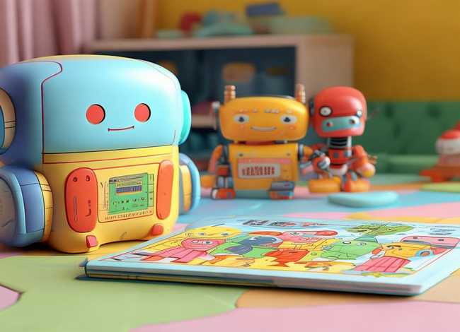 机器人的儿童故事玩具、机器人的幼儿故事