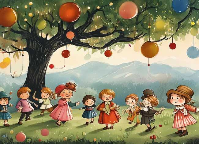 经典故事绘画作品儿童（经典故事插画手绘）