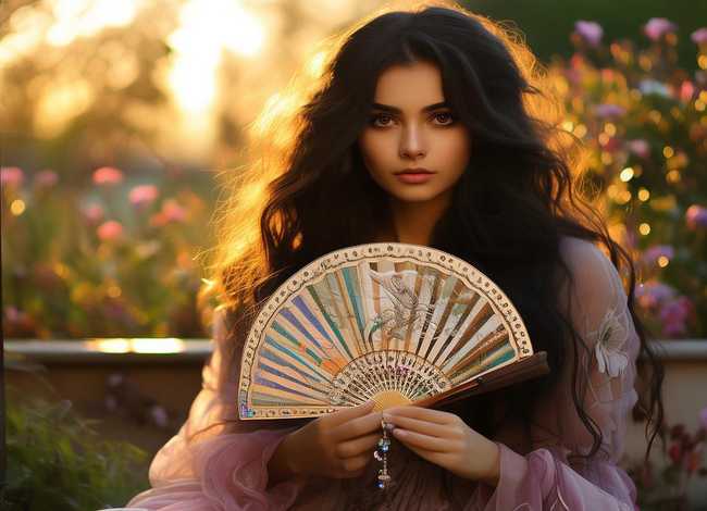 扇子讲故事；拿扇子讲故事