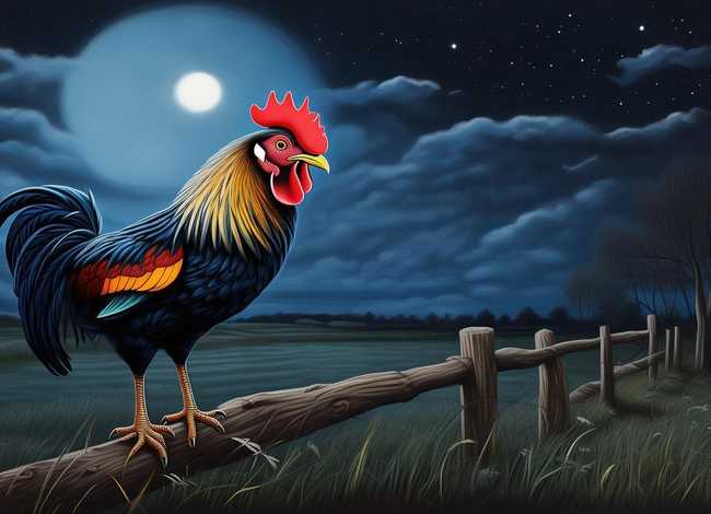 半夜鸡叫的故事全文、半夜鸡叫故事文字版