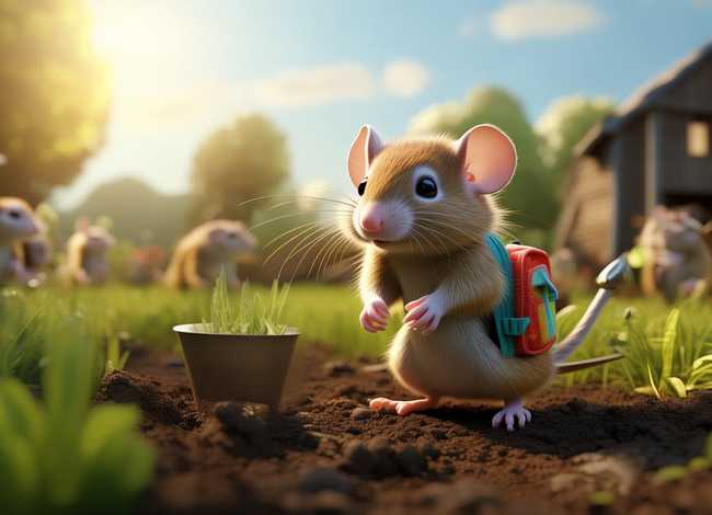 地鼠的故事-小地鼠第一次上学 小地鼠种地的故事