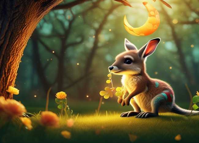 儿童故事小袋鼠的幸运符号、小袋鼠的寓意是什么