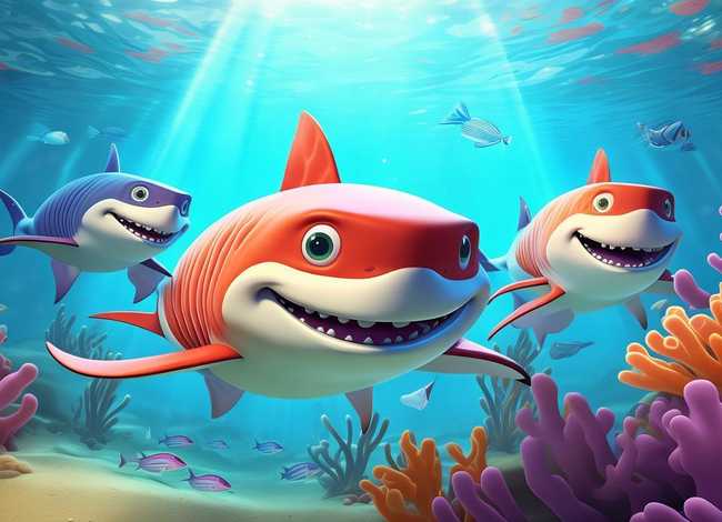 经典英语儿歌hello，经典英语儿歌《baby shark》可爱的鲨鱼宝宝一家来啦!
