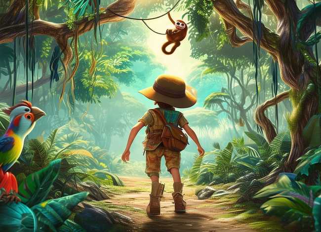 丛林冒险故事儿童绘本，丛林探险绘本故事