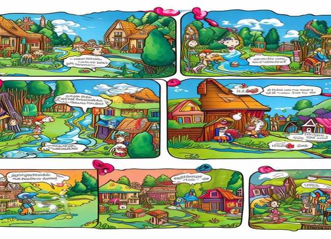 幼儿故事绘画连环画带字，幼儿故事绘画连环画带字图片