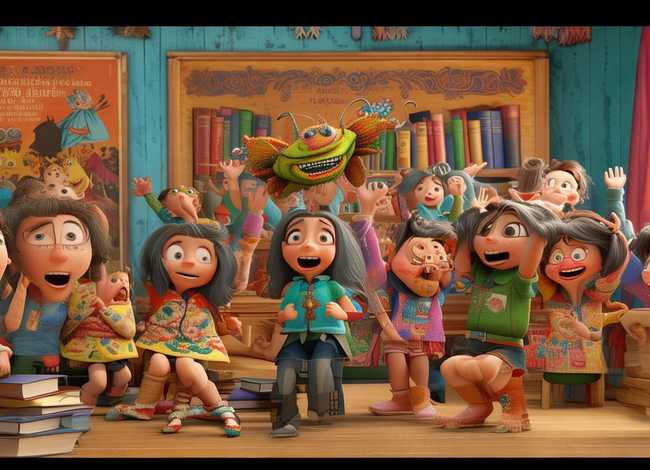 跳蚤故事儿童朗诵表演，朗诵寓言故事跳蚤视频