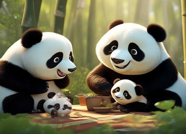儿童故事熊猫一家 熊猫一家人故事