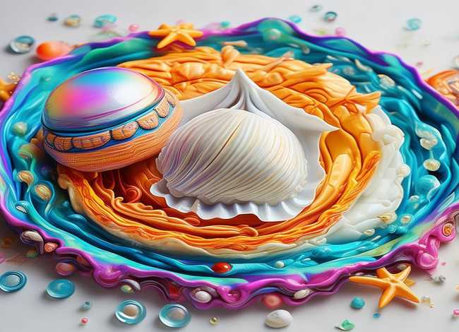 一年级贝壳海螺项链儿童画 海螺和贝壳项链儿童画