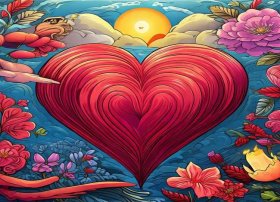 心的故事手抄报；心的故事手抄报怎么画