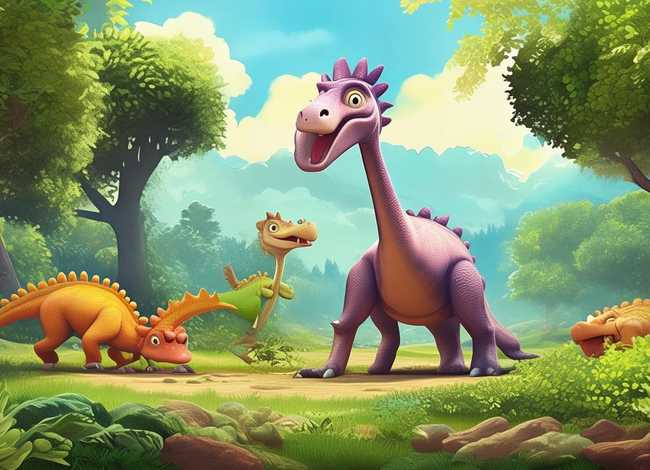 儿童故事3-6岁恐龙；3至6岁简短小故事恐龙