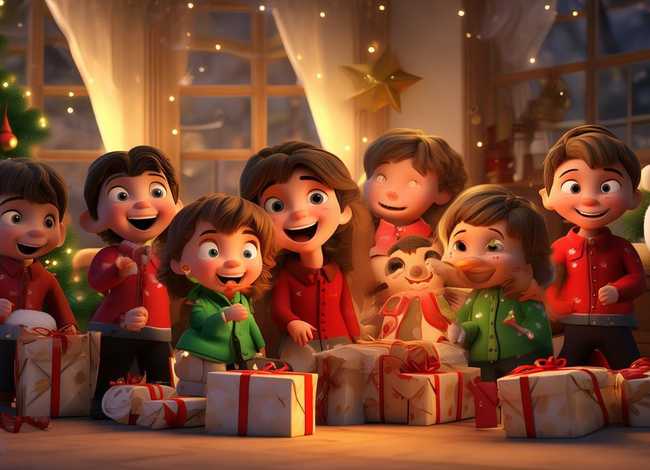 儿童圣诞摄影，儿童圣诞主题摄影