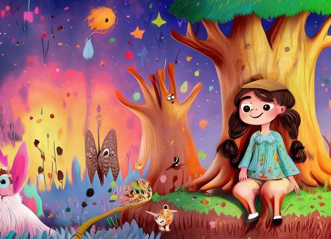 画里的故事主题画儿童画，画里的故事主题画图片