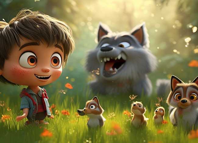 儿童故事狼来了视频，幼儿故事狼来了视频