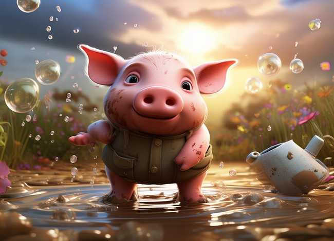 儿童故事不爱洗澡的小猪 幼儿绘本故事不爱洗澡的小猪