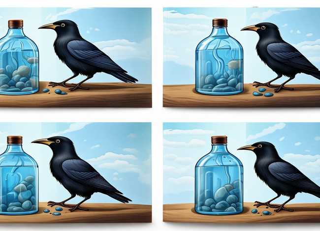 乌鸦喝水的故事绘画本4页 乌鸦喝水的故事绘画本4页怎么画