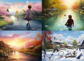 春夏秋冬编故事，春夏秋冬编一个故事