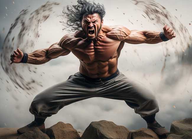 狮吼功简笔画，狮吼功怎么写