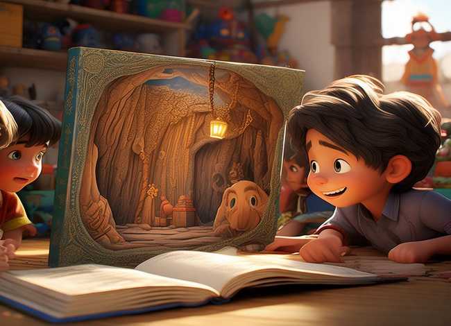 播放儿童故事阿里巴巴；幼儿故事阿里巴巴