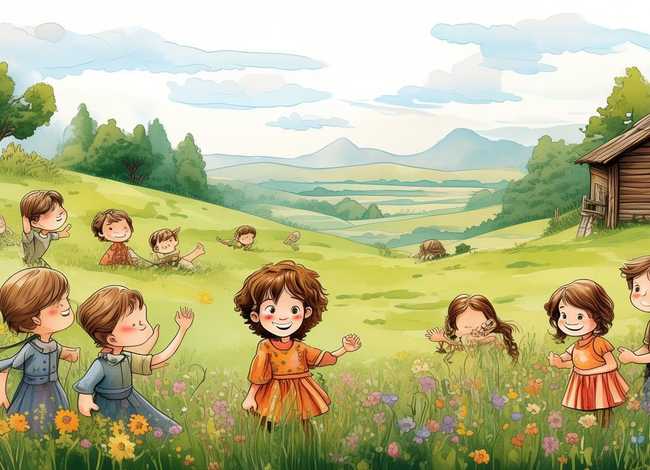 乡村儿童画 - 乡村儿童画一年级图片大全