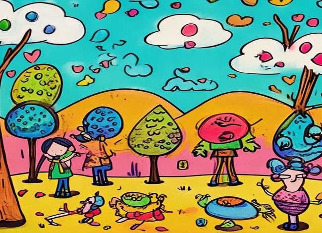 儿童自制绘本故事绘画范本，自制幼儿绘本故事图画 制作 手绘