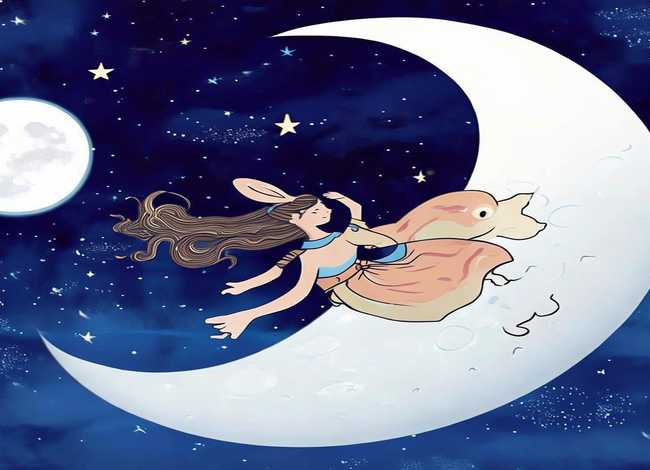 嫦娥奔月英语主题儿童画 嫦娥奔月英语手抄报怎么画