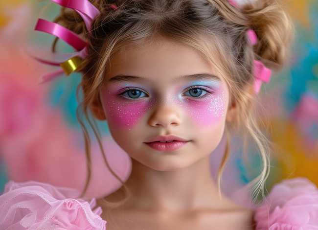 儿童摄影女孩，儿童摄影女孩妆面和造型