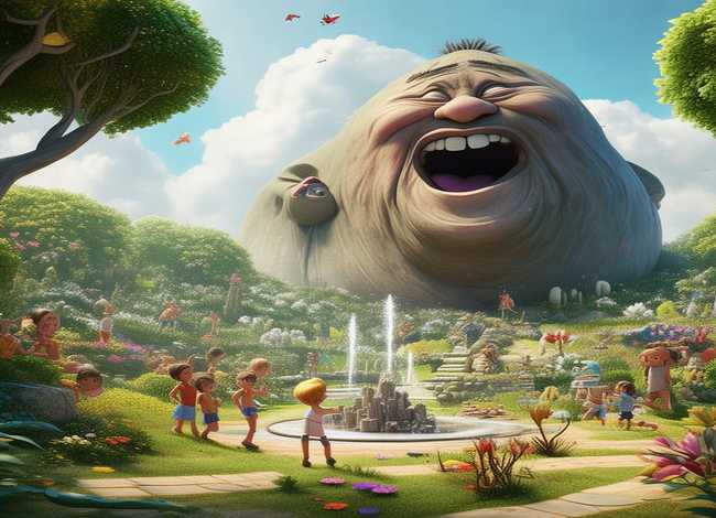 儿童故事巨人花园 巨人的花园幼儿园故事文字稿