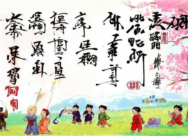 儿童节有关的古诗手抄报；少儿古诗手抄报