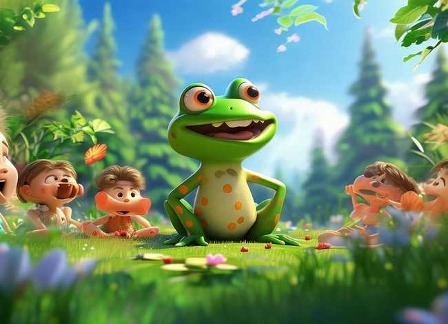 青蛙的视频儿童故事；青蛙视频1-3岁儿童故事