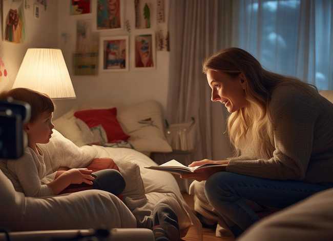 妈妈讲故事视频 妈妈讲故事的视频