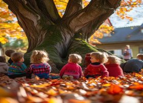 落叶的故事幼儿园；秋天落叶的故事幼儿园