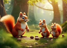 松鼠故事绘本、松鼠松鼠小松鼠的绘本故事全文内容