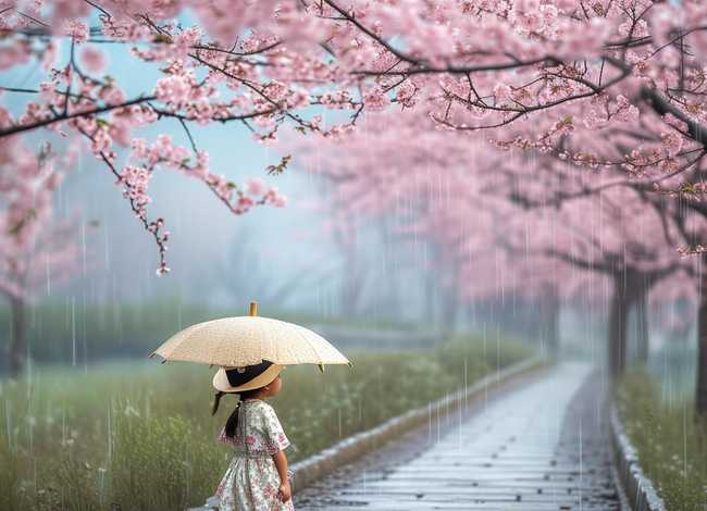 春雨的故事绘画图片，春雨的故事绘画图片简单