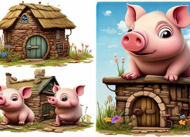 儿童故事三只小猪盖房子的故事；三只小猪盖房子的故事幼儿版