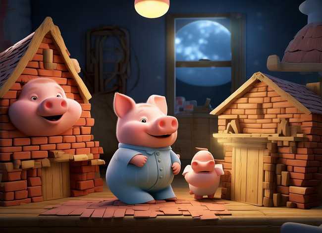 儿童睡前故事三只小猪盖房子音频 三只小猪盖房子的故事睡前故事