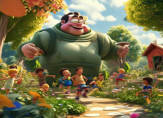 儿童故事巨人花园 巨人的花园幼儿园故事文字稿