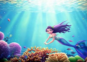 动画片海底美人鱼 - 动画片海底美人鱼图片