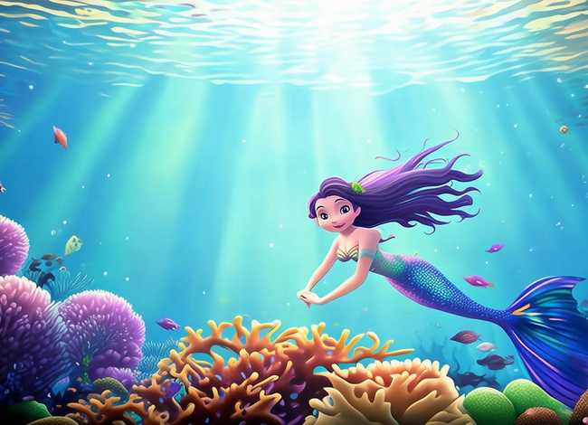 动画片海底美人鱼 - 动画片海底美人鱼图片