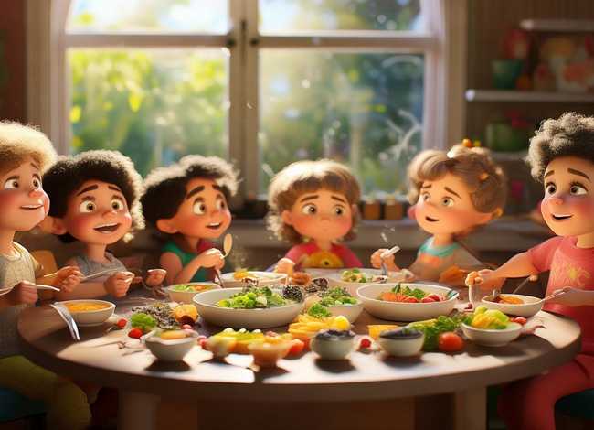 儿童进餐小故事、幼儿进餐小故事