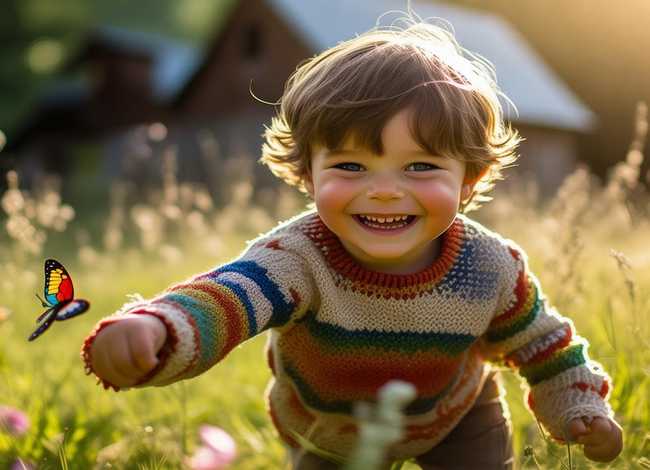 快乐童年小男孩（小朋友快乐童年）