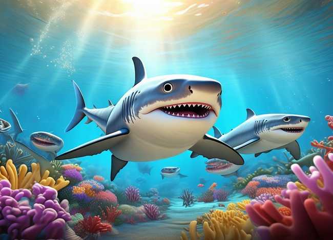 大鲨鱼儿童故事，大鲨鱼的幼儿故事