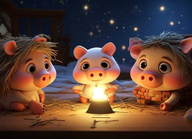 儿童睡前故事英文版三只小猪、英文版三只小猪的故事视频