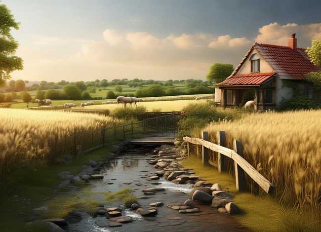 美好乡村主题绘画（美好乡村主题绘画图片）