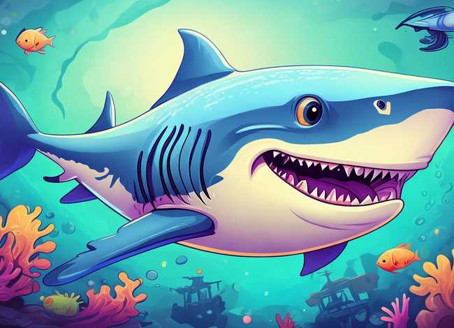 大鲨鱼的绘本故事；大鲨鱼的绘本故事图片