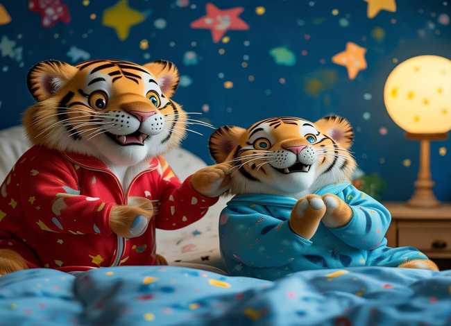 两只老虎的故事睡前故事搞笑、两只老虎的故事睡前故事搞笑视频