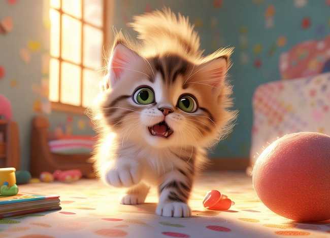 《调皮的小猫咪》儿童故事，调皮的小猫咪幼儿故事