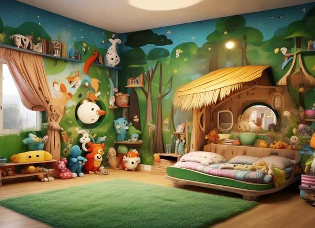 动物主题儿童房（动物主题儿童房设计图）